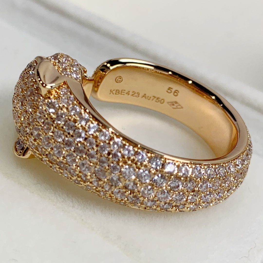 [Avelora Jewelry ]PANTHERE PINK GOLD DIAMOND RING
