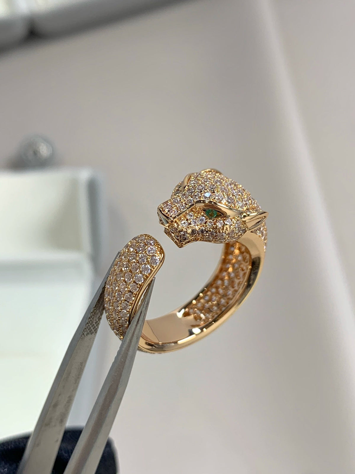 [Avelora Jewelry ]PANTHERE PINK GOLD DIAMOND RING