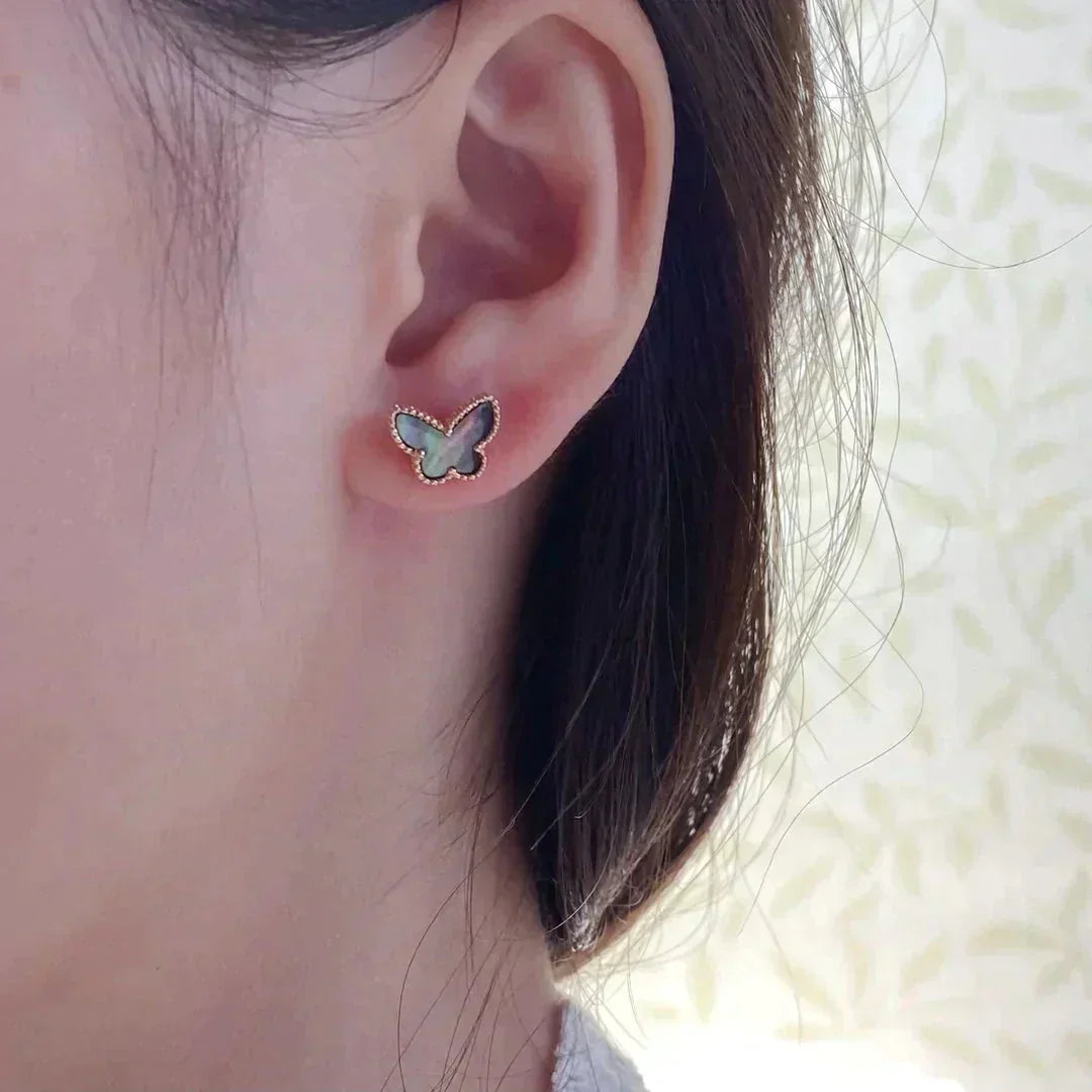 [Avelora Jewelry ]BUTTERFLY DARK MOP  EARRINGS