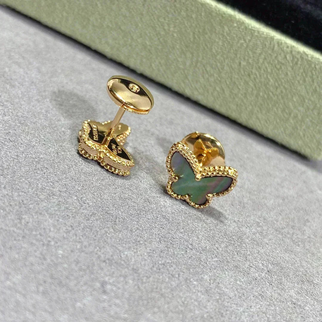 [Avelora Jewelry ]BUTTERFLY DARK MOP  EARRINGS