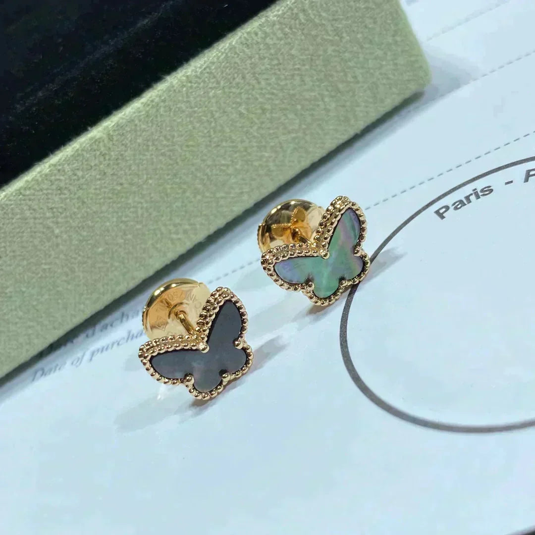 [Avelora Jewelry ]BUTTERFLY DARK MOP  EARRINGS
