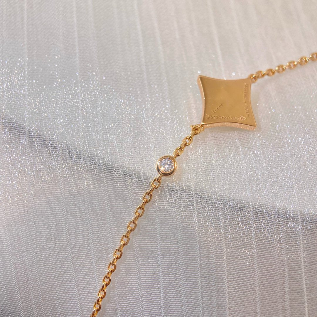[Avelora]COLOR STAR CARNELIAN ROSE GOLD DIAMOND BRACELET