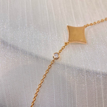 [Avelora]COLOR STAR CARNELIAN ROSE GOLD DIAMOND BRACELET