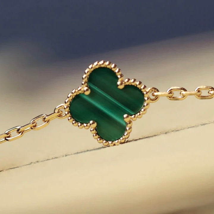 [Avelora Jewelry ]CLOVER 20 MOTIFS MALACHITE GOLD