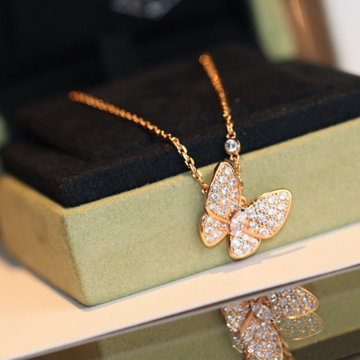 [Avelora Jewelry ]BUTTERFLY DIAMOND NECKLACE