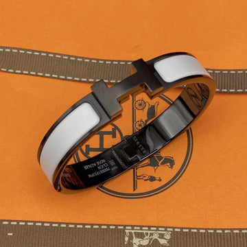 [Avelora Jewelry ]H BRACELET 12MM BLACK WHITE CERAMIC