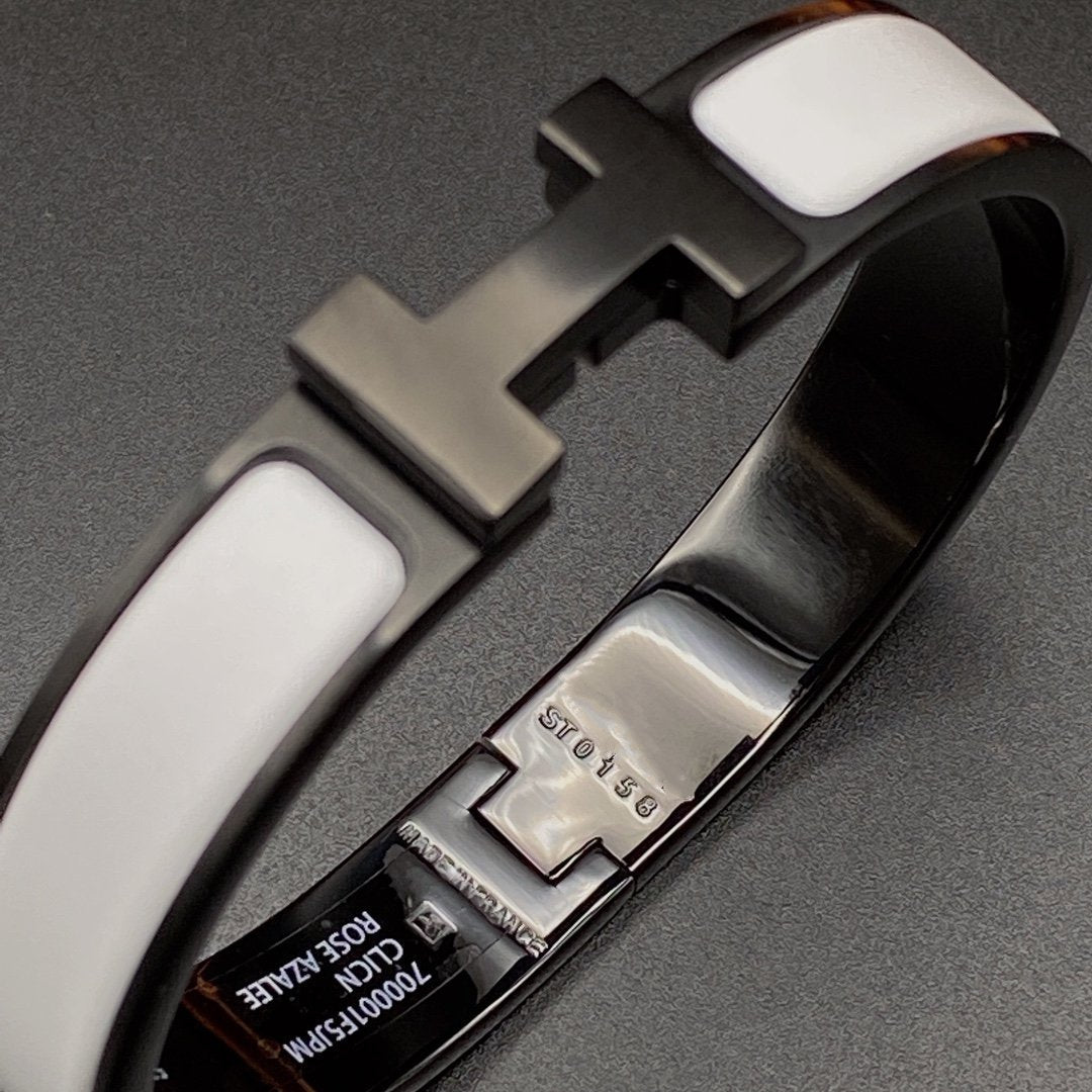 [Avelora]H BRACELET 12MM BLACK WHITE CERAMIC