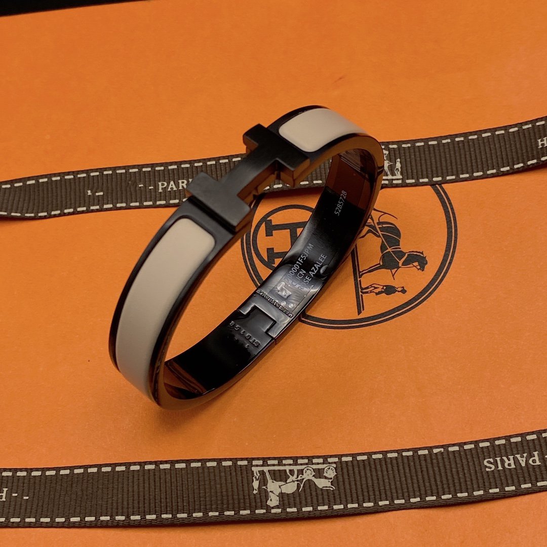 [Avelora]H BRACELET 12MM BLACK BEIGE CERAMIC