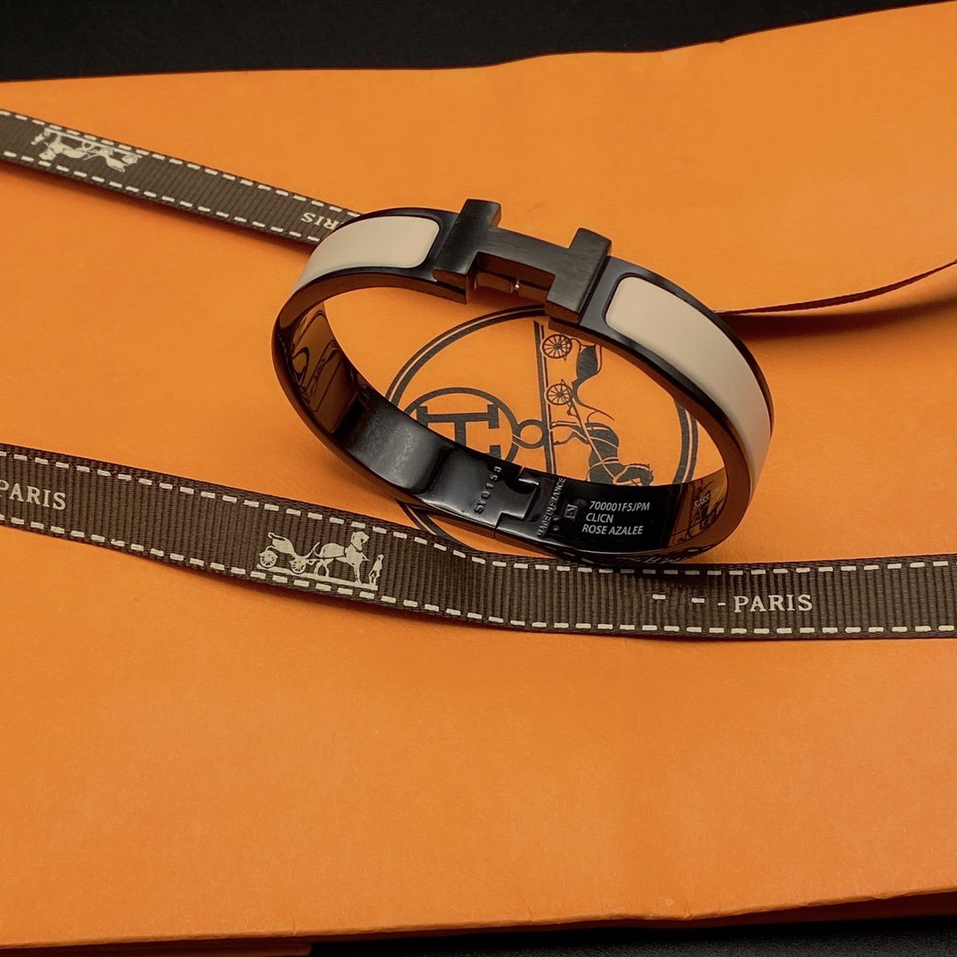 [Avelora]H BRACELET 12MM BLACK BEIGE CERAMIC