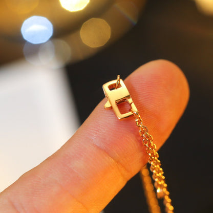 [Avelora]STAR AND SUN DIAMOND ROSE GOLD NECKLACE