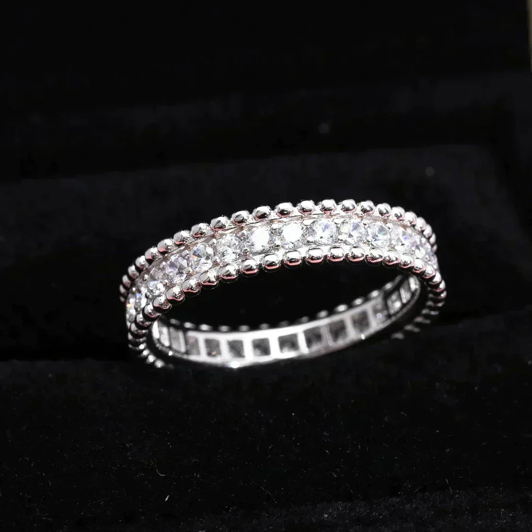 [Avelora Jewelry ]PERLEE DIAMOND SILVER RING