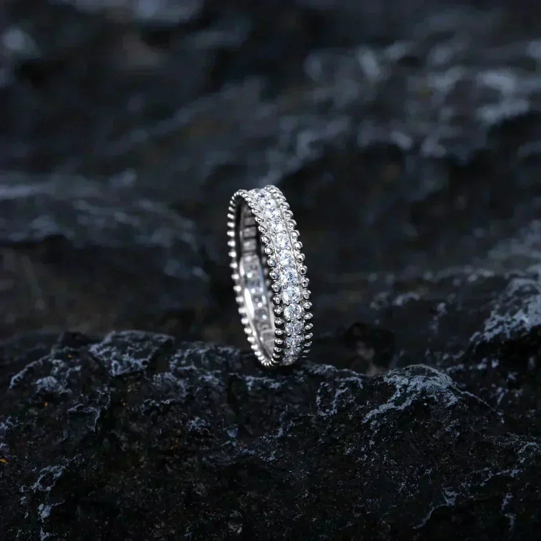 [Avelora Jewelry ]PERLEE DIAMOND SILVER RING