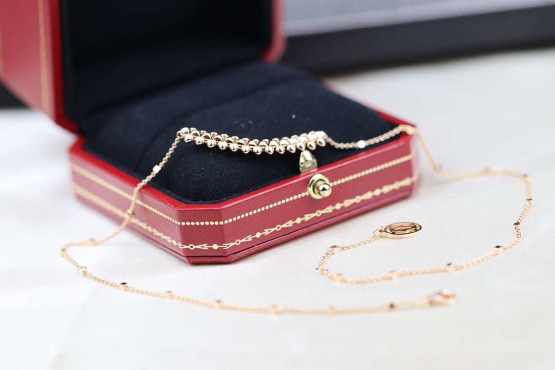 [Avelora Jewelry ]CLASH PINK GOLD NECKLACE