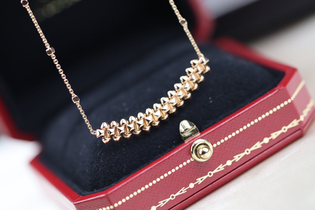 [Avelora Jewelry ]CLASH PINK GOLD NECKLACE