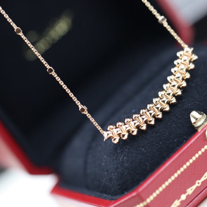 [Avelora Jewelry ]CLASH PINK GOLD NECKLACE