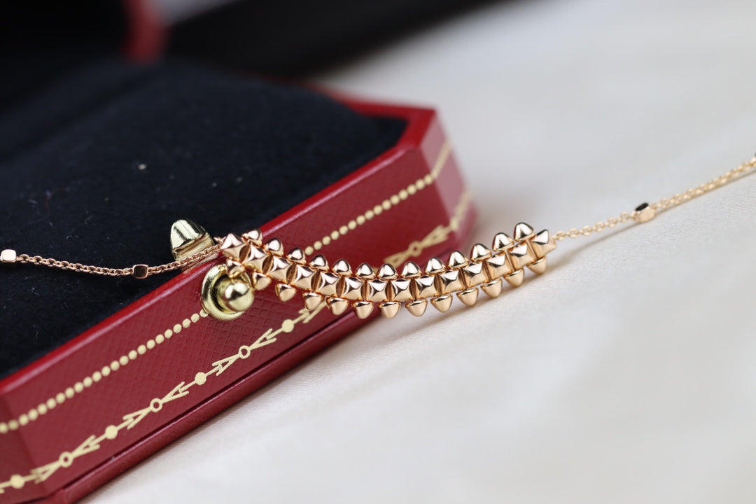 [Avelora Jewelry ]CLASH PINK GOLD NECKLACE