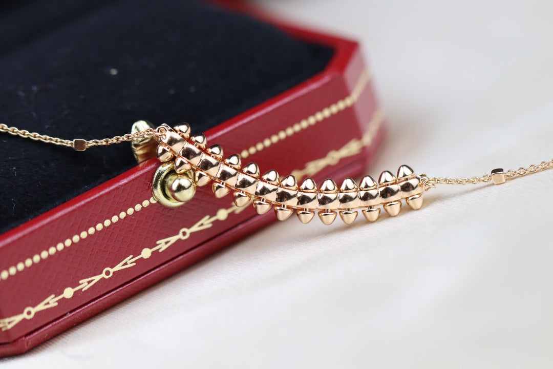 [Avelora Jewelry ]CLASH PINK GOLD NECKLACE