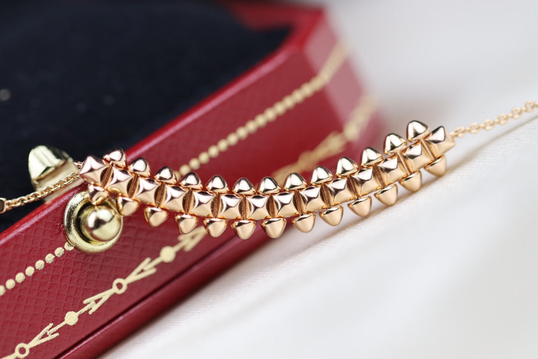 [Avelora Jewelry ]CLASH PINK GOLD NECKLACE