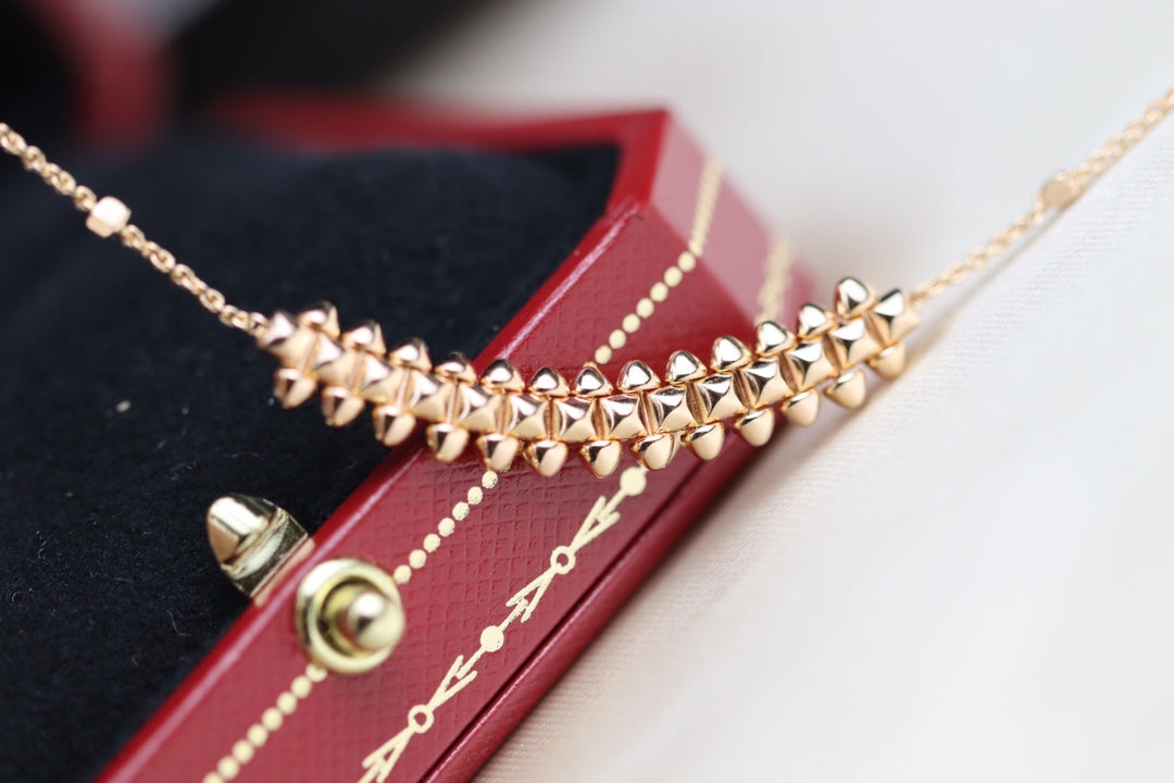 [Avelora Jewelry ]CLASH PINK GOLD NECKLACE