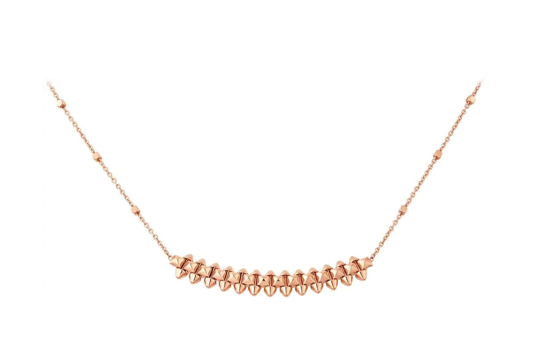 [Avelora Jewelry ]CLASH PINK GOLD NECKLACE