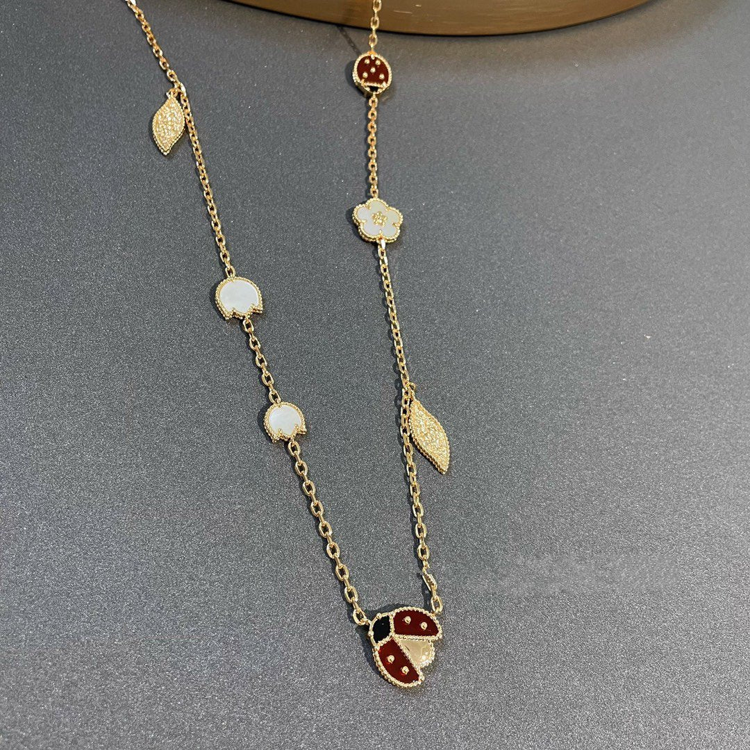 [Avelora Jewelry ]LUCKY SPRING 15 MOTIFS GOLD NECKLACE