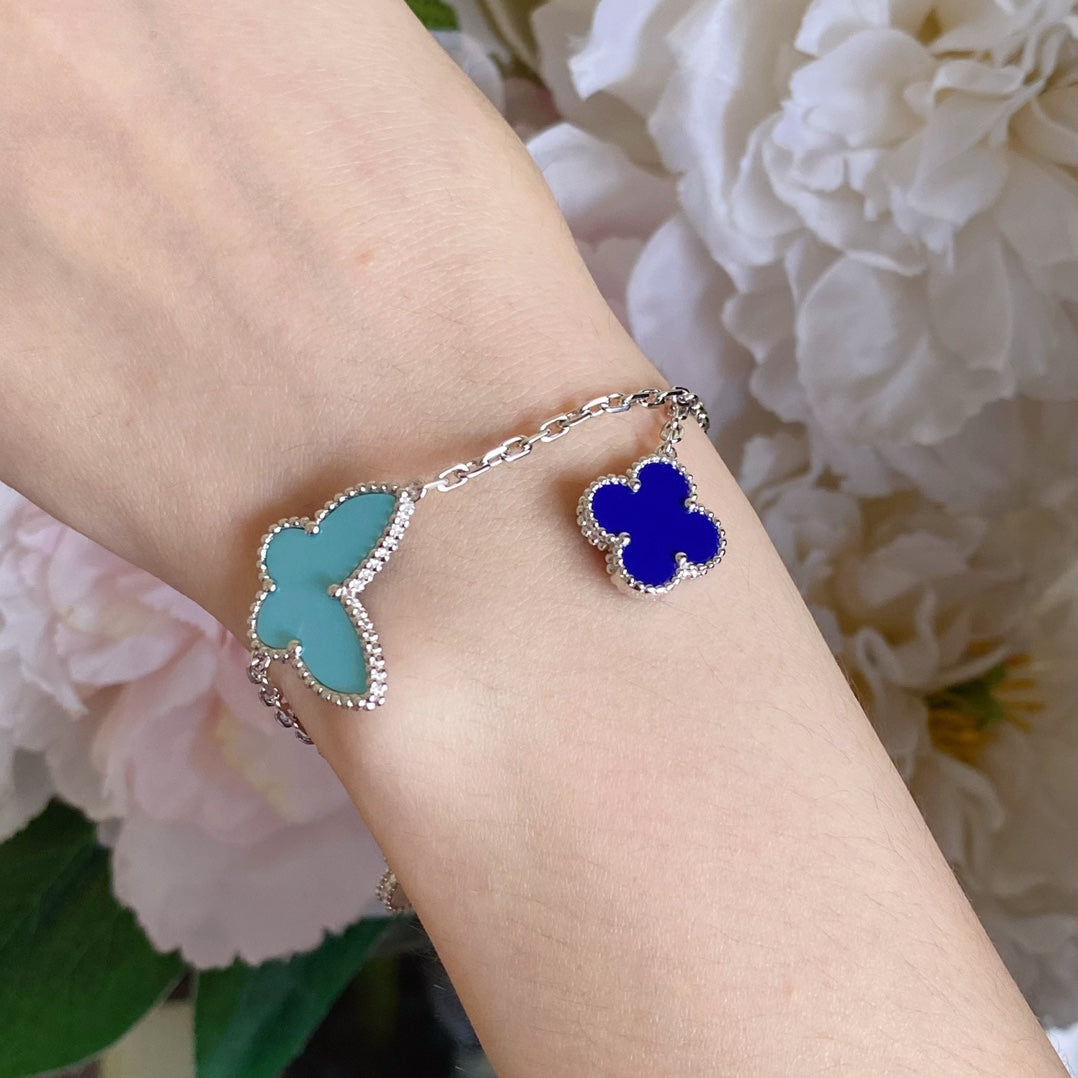 [Avelora Jewelry ]LUCKY SPRING SILVER BRACELET 4 MOTIF
