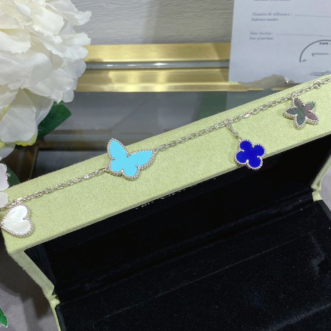 [Avelora Jewelry ]LUCKY SPRING SILVER BRACELET 4 MOTIF
