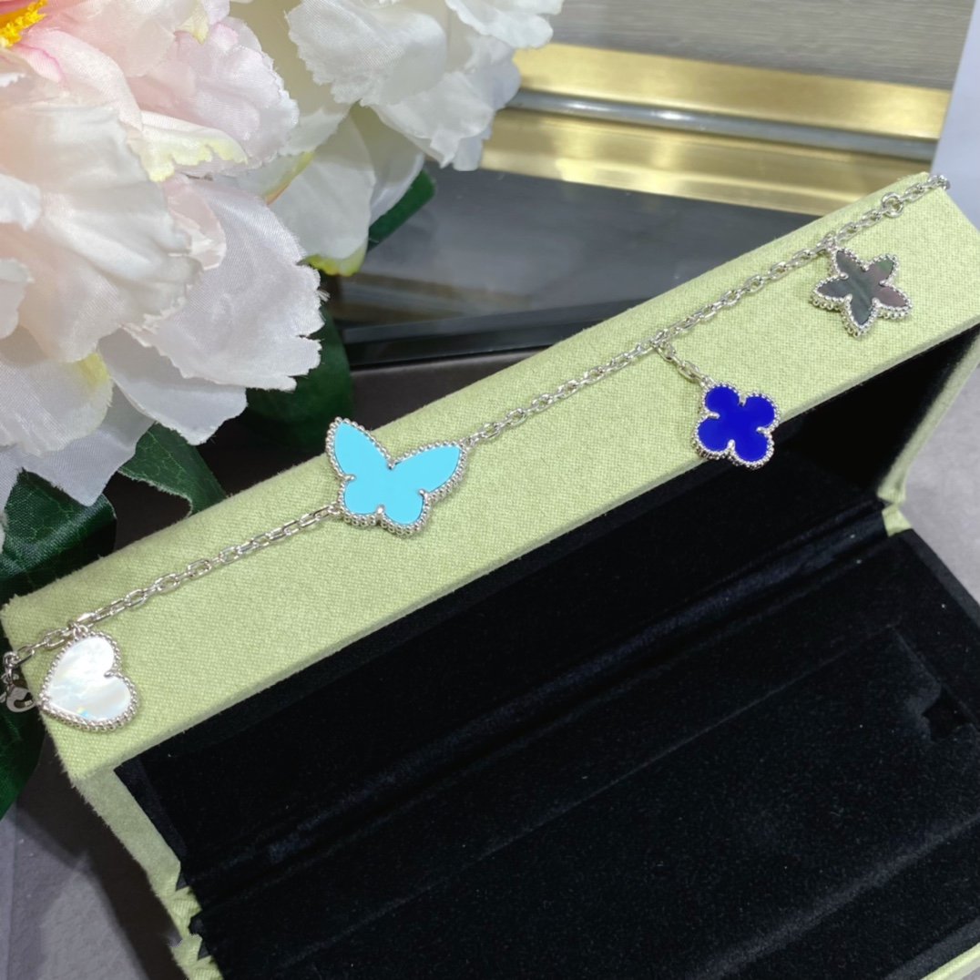 [Avelora Jewelry ]LUCKY SPRING SILVER BRACELET 4 MOTIF