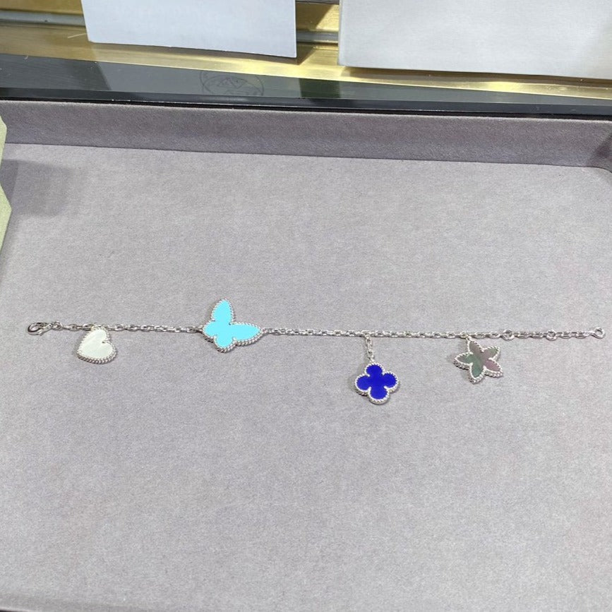 [Avelora Jewelry ]LUCKY SPRING SILVER BRACELET 4 MOTIF