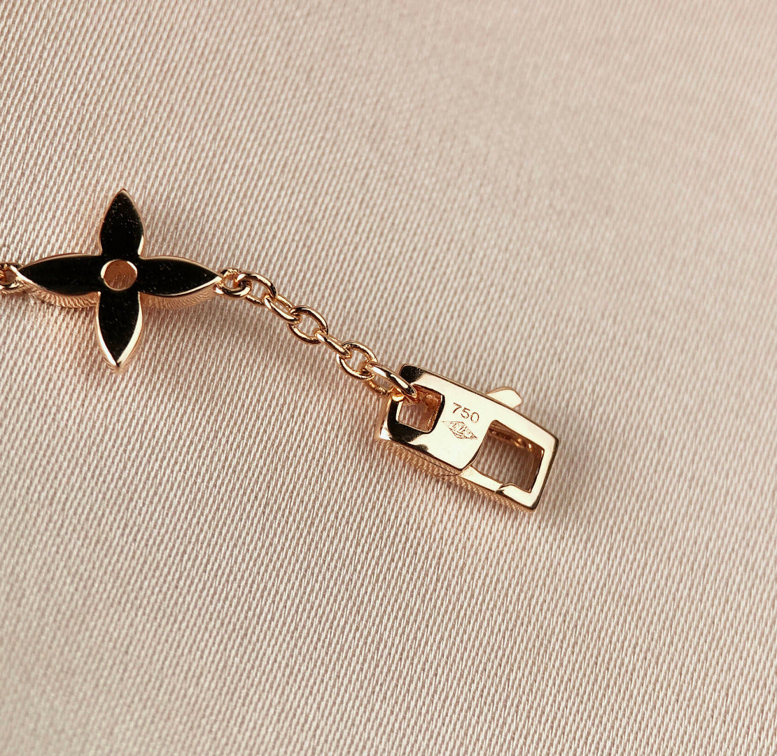 [Avelora Jewelry ]STAR AND SUN 7 MOTIFS GOLD BRACELET