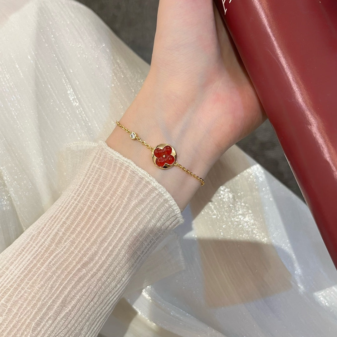 [Avelora]SUN PEDANT CARNELIAN BRACELET