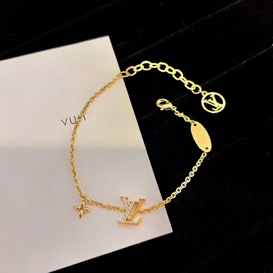 [Avelora Jewelry ]LOGO STAR MOTIF GOLD BRACELET