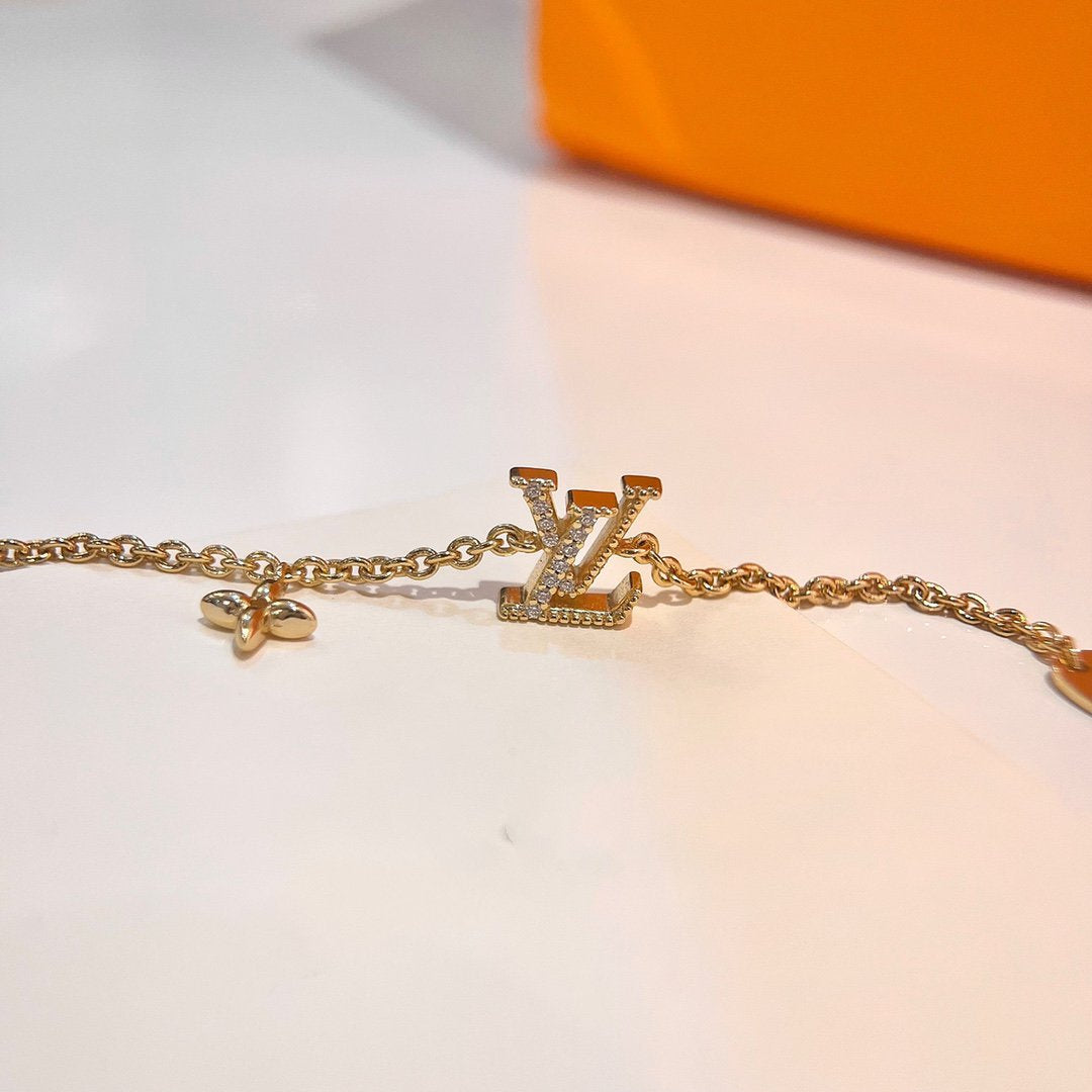 [Avelora]LOGO STAR MOTIF GOLD BRACELET