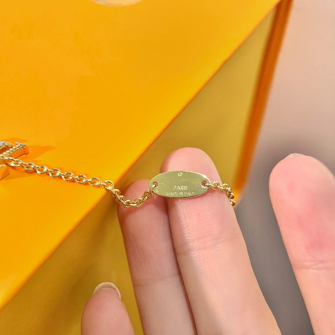 [Avelora]LOGO STAR MOTIF GOLD BRACELET