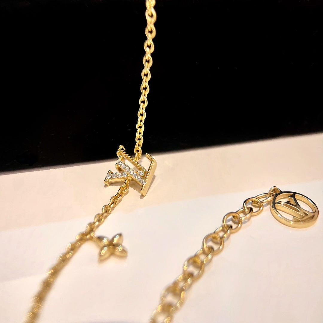 [Avelora]LOGO STAR MOTIF GOLD BRACELET