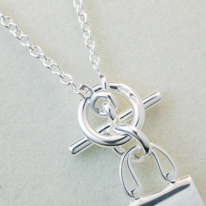 [Avelora]POP H PEDANT SILVER NECKLACE