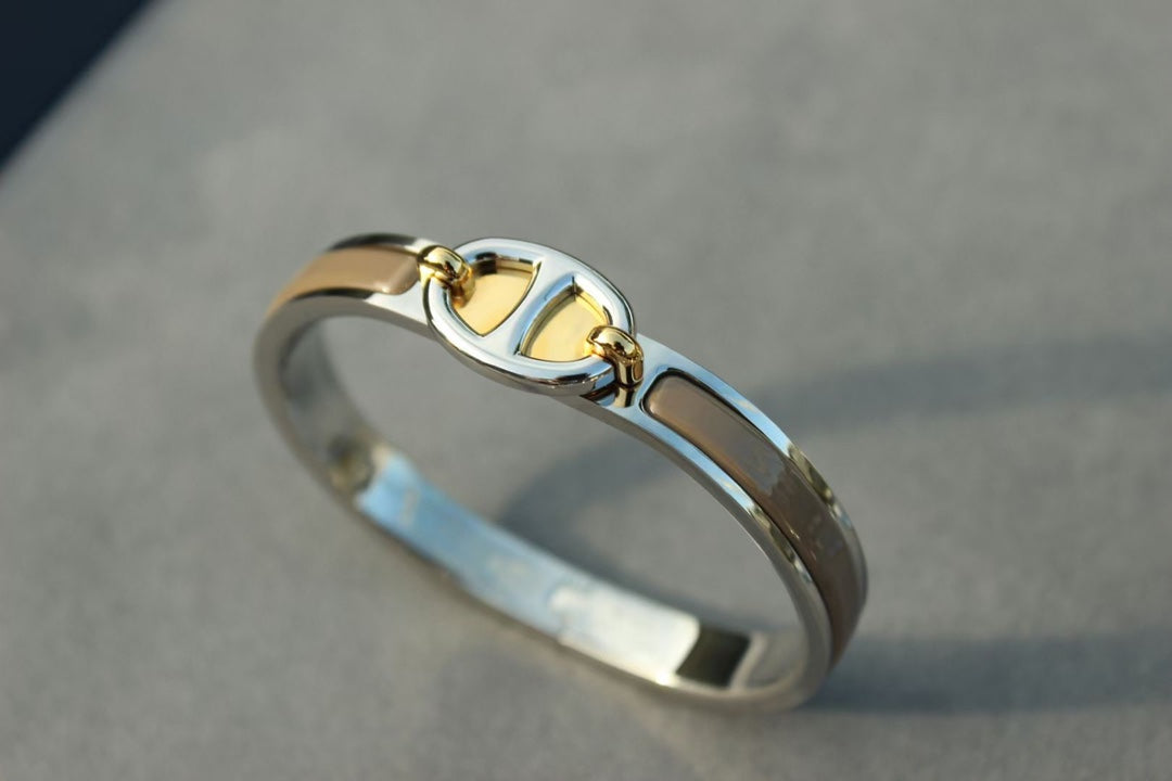 [Avelora]CLIC CHAINE SILVER BRACELET