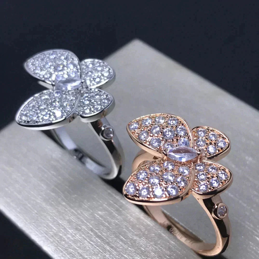 [Avelora Jewelry ]BUTTERFLY PINK GOLD DIAMOND RING