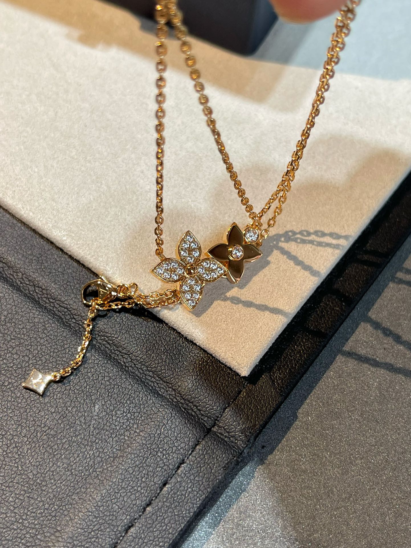 [Avelora]STAR BLOSSOM NECKLACE ROSE GOLD DIAMONDS