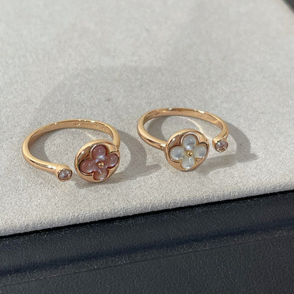[Avelora]SUN 1 DIAMOND PINK MOP RING