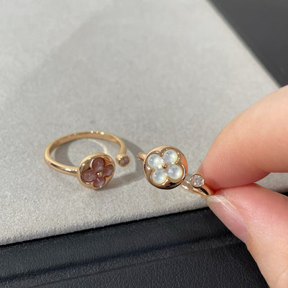 [Avelora]SUN 1 DIAMOND PINK MOP RING