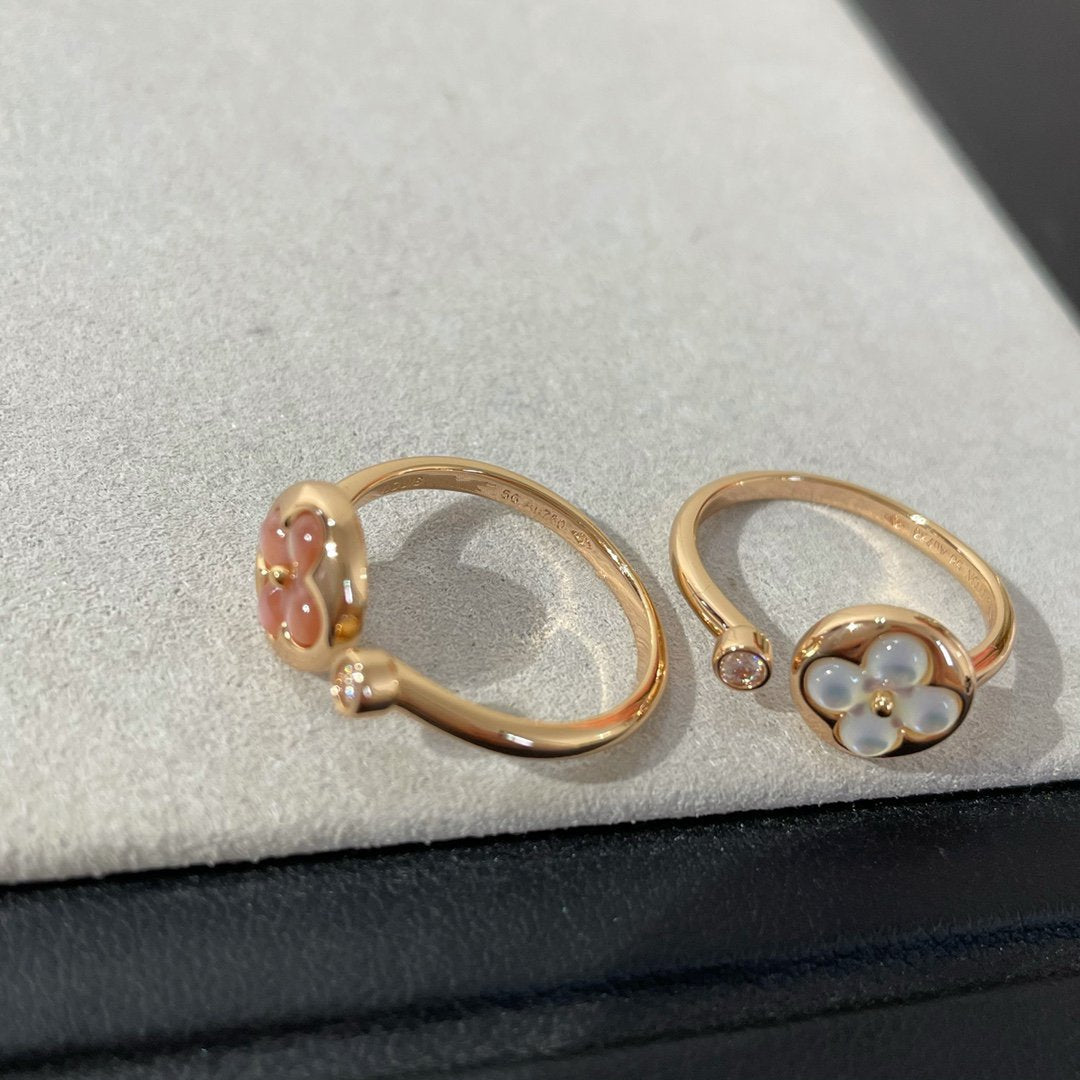 [Avelora Jewelry ]SUN 1 DIAMOND PINK MOP RING