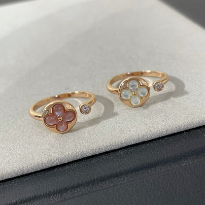 [Avelora]SUN 1 DIAMOND PINK MOP RING