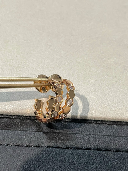 [Avelora]Hollow Design Four-Leaf Clover Flower Shape Ring