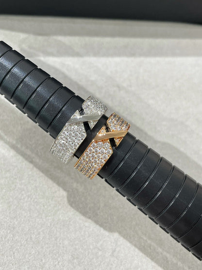 [Avelora]LIENS EVIDENCE  DIAMOND PAVED RING