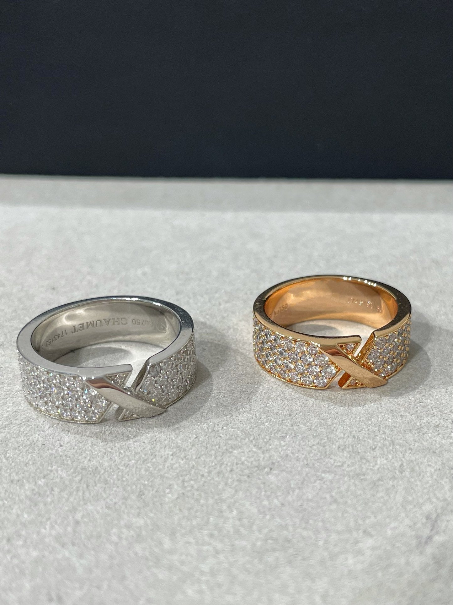 [Avelora]LIENS EVIDENCE  DIAMOND PAVED RING
