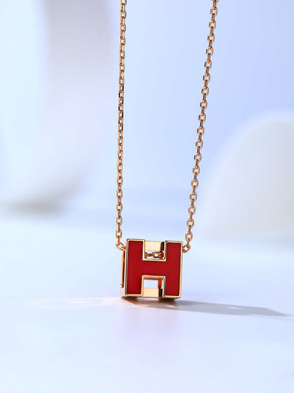 [Avelora]H CAGE ROSE GOLD NECKLACE