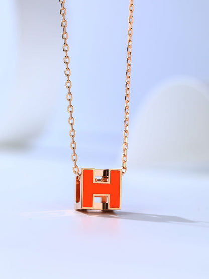 [Avelora]H CAGE ROSE GOLD NECKLACE
