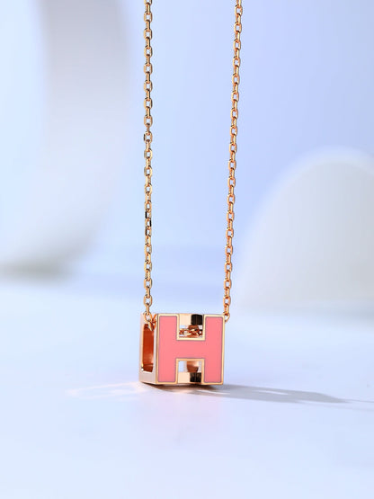 [Avelora]H CAGE ROSE GOLD NECKLACE