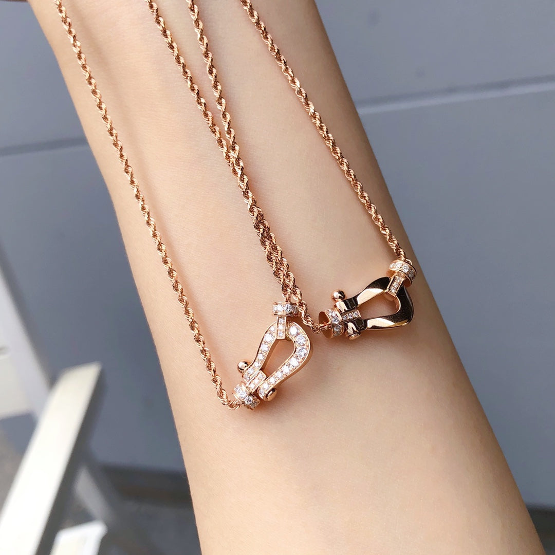 [Avelora Jewelry ]FORCE 10 PINK GOLD DIAMOND NECKLACE
